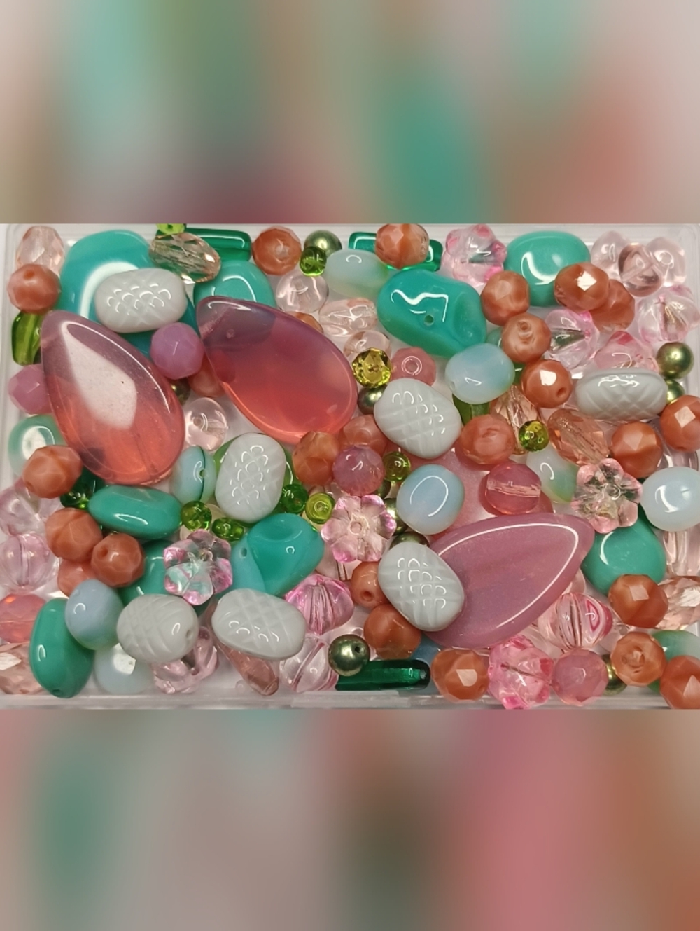 Czech glass beads loose mix spring jewelry making 100pcs